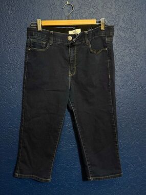 Angels women’s dark wash capri crop length jeans